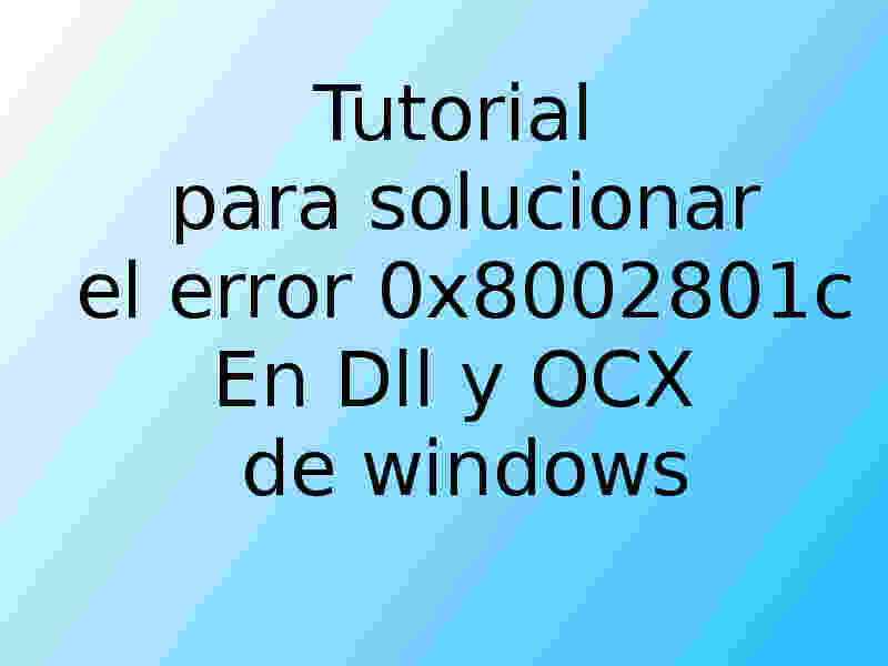 error code 0x8002801c