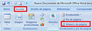 Como insertar numero de pagina en word 07