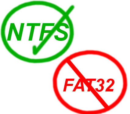Ntfs vs Fat32